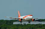 EasyJet Switzerland Airbus A320 HB-JXB vor der Landung auf dem Airport Hamburg Helmut Schmidt am 21.05.18