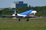 bmi regional Embraer ERJ-145EP G-RJXR bei der Landung am Airport Hamburg Helmut Schmidt am 21.05.18