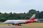 Rossiya Airbus A319 VP-BIV nach der Landung am Airport Hamburg Helmut Schmidt am 18.06.18
