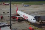 Der Airbus A321 D-ALSB der Air Berlin am 11.August 2010 am Hamburg Airport.