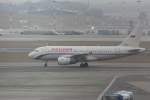 Rossija Airbus VP-BIQ am 09.03.2011 auf dem Flughafen Hamburg.