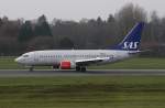 SAS Scandinavian Airlines, LN-TUD, (c/n 28217),Boeing 737-705,07.12.2014, HAM-EDDH, Hamburg, Germany (Taufname :Margrete Skulesdatter -durch Heirat Königin von Norwegen 1225-1263) 
