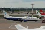 Blue Air,YR-BAZ,(c/n 24644),Boeing 737-405,25.07.2015,HAM-EDDH,Hamburg,Germany(Sticker:10 Years)