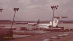 Vorfeld Flughafen Hamburg (HAM), mit Boeing 727 - PAN AM,  Boeing 737 – LH und Hawker Siddeley Trident  - BEA / Foto aus 1981 (Scan vom Foto)