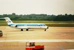 DC 9 – KLM, Flughafen Hamburg (HAM)  / Foto aus 1988 (Scan vom Foto)