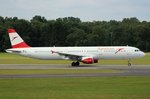 Austrian Airlines,OE-LBA,(c/n 552),Airbus A321-111,18.06.2016,HAM-EDDH,Hamburg,Germany(Name: Salzkammergut).Auf andere Seite  my Dreamteam Euro 2016 livery
