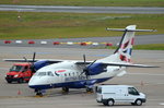 British Airways Dornier Do-328 D-CIRI auf dem Vorfeld des Flughafens Hamburg Fuhlsbüttel am 02.07.16