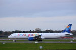 Small Planet Airlines Poland  Airbus A321 SP-HAZ am 30.10.16 in Hamburg Fuhlsbüttel aufgenommen.
