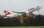 Swiss Global Air Lines, HB-JBB, (c/n 50011),Bombardier CS100,30.10.2016, HAM-EDDH, Hamburg, Germany 