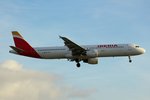 Iberia, EC-ILO,(c/n 1681),Airbus A 321-212,30.10.2016, HAM-EDDH, Hamburg, Germany (Name: Cueva de Narja) 