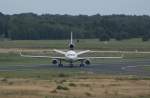 MD-11F is coming down from Runway. Kln/Bonn 06.09.2009.