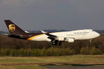 UPS Boeing 747-44AF N577UP bei der Landung in Köln 7.4.2019