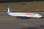 AnadoluJet, TC-JHA, Boeing 737-8F2. Köln-Bonn (EDDK), 13.02.2022.