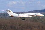 Germany Air Force Bombardier BD-700-1A11 Global 5000 14+04 bei der Landung in Köln 1.3.2026