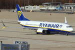 Ryanair UK Boeing 737-8AS G-RUKK rollt zum Start in Köln 1.3.2026