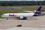 FedEx N601FE rollt zum Start in Köln/Bonn 28.9.2014