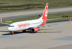 B 737-800 Air Berlin, D-ABKM, taxy in CGN - 05.05.2016