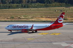 Air Berlin, D-ABKN, Boeing B737-86J, Köln-Bonn (CGN), aus Palma de Mallorca (PMI) kommend.