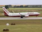 D-ABAU (737-800) der Air Berlin beim Start in Leipzig
