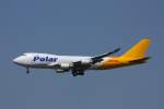 Polar Air Boeing 747-400F (N451PA), Flughafen Leipzig/Halle. Fotografiert am 08.06.2014. 