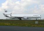MD-11 N271WA der World Airways auf dem Weg zum Start in Leipzig am 03.05.2008