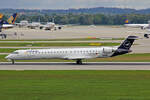 Lufthansa CityLine, D-ACNO, Bombardier CRJ-900LR, msn: 15255, 10.September 2022, MUC München, Germany.