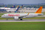 Pegasus Airlines, TC-NCO, Airbus A320-251N, msn: 10096,  Sevval , 10.September 2022, MUC München, Germany.