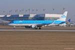 KLM Cityhopper, PH-EZF, ERJ 190STD bei der Landung in MUC aus Amsterdam (AMS) 16.03.2013