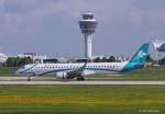 Air Dolomiti, I-ADJM, ERJ 195LR bei der Landung in MUC aus Turin (TRN) 18.05.2013
