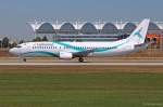 TC-TLC  Capt.Z.Kilic  / Tailwind Airlines / B737-4Q8 bei der Landung in MUC aus Antalya (AYT) 02.08.2013