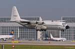 7T-WHN / Algerian Air Force / Lockheed AC-130H Hercules vor der Landung in MUC. 16.08.2013