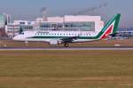 EI-RDE  Parco Nazionale dell'Etna  / Alitalia Cityliner / ERJ 175STD beim Start in MUC nach Rom (FCO) 16.12.2013