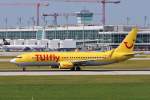 D-ATUJ / TUIfly / B737-8K5(W) beim Start in MUC nach Heraklion (HER) 13.06.2014