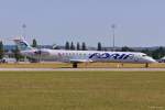S5-AAN / Adria Airways / CRJ 900LR beim Start in MUC nach Lodz (LCJ) 16.06.2014
