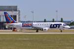 SP-LIN / LOT Polish Airlines / ERJ 175LR beim Start in MUC nach Warschau (WAW) 16.06.2014