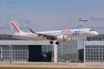 EC-LCQ / Air Europa / ERJ 195LR vor der Landung in MUC aus Madrid (MAD) 26.06.2014