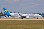 UR-EME / Ukraine Int'l. / ERJ 190LR beim Start in MUC nach Kiev (KBP) 01.07.2014
