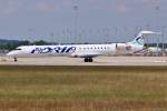 S5-AAV  Vesna  / Adria Airways / CRJ 900LR beim Start in MUC nach Ljubljana (LJU) 03.07.2014