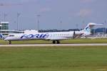 S5-AAN / Adria Airways / CRJ 900LR beim Start in MUC nach Ljubljana (LJU) 18.08.2014