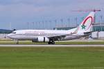 CN-RNR / Royal Air Maroc / B737-7B6(W) bei der Landung in MUC aus Marrakesch (RAK) 18.08.2014
