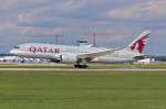 A7-BCH / Qatar Airways / B787-8 bei der Landung in MUC aus Doha (DOH) 18.08.2014