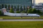 9A-CQA Croatia Airlines De Havilland Canada DHC-8-402Q Dash 8  unterwegs zum Gate in München   11.05.2015