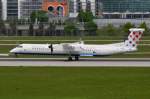 9A-CQC Croatia Airlines De Havilland Canada DHC-8-402Q Dash 8   bei der Landung in München am 12.05.2015