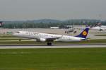 D-AEBP Lufthansa CityLine Embraer ERJ-195LR (ERJ-190-200 LR)  am 12.05.2ß15 bei der Landung in München