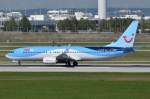 D-ATUP TUIfly Boeing 737-8K5(WL)   in München gelandet  11.09.2015