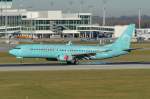 D-ASXO SunExpress Germany Boeing 737-8HX(WL)  bei der Landung am 07.12.2015 in München
