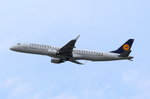 D-AEBL Lufthansa CityLine Embraer ERJ-195LR (ERJ-190-200 LR)  in München am 14.05.2016 gestartet