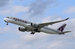 A7-ALE Qatar Airways Airbus A350-941  in München gestartet am 15.05.2016