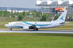 TC-TLH Tailwind Airlines Boeing 737-8K5(WL)  beim Start in München am 15.05.2016