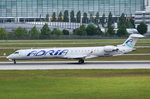 S5-AAN Adria Airways Canadair CL-600-2D24 Regional Jet CRJ-900LR   beim Start in München am 20.05.2016